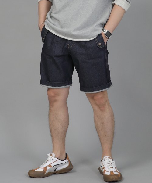 SAINTCREW（セントクルー）の「イングリッシュマン ハーフバンドデニムショーツ EMH-339 インディゴ（その他パンツ・メンズ・その他・MEDIUM/LARGE/X-LARGE）」の9枚目の写真