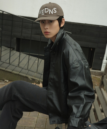 WEDNESDAY OASIS（ウェンズデーオアシス）の「[アトリエエディション] ツーウェイビーガンレザージャケット_BLACK(WC25-OT09)（ライダースジャケット）」