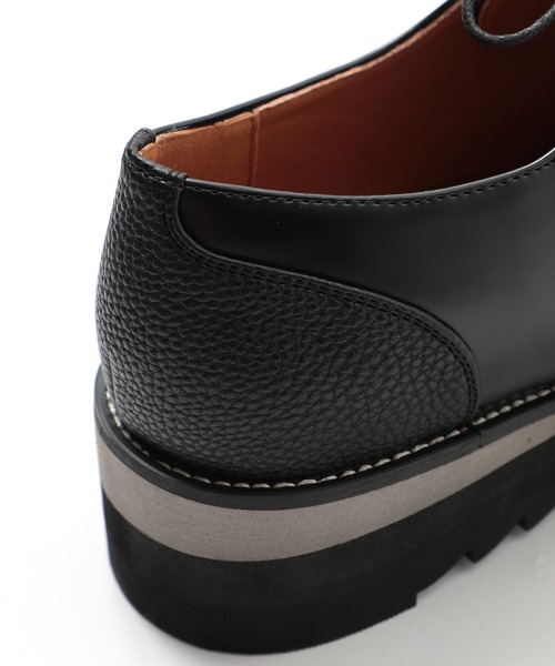 MAISON CLUB(メゾンクラブ)の「【MAISON CLUB】SHARK SOLE COMBINATION U-tip SHOES BY REMER CY シャークソールシューズ(ドレスシューズ・メンズ・ブラック/ブラック系その他2・L/LL/M/S)」の18枚目の写真