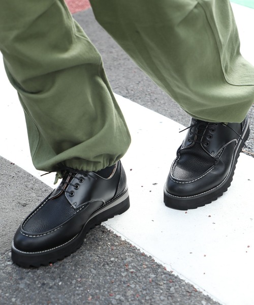 MAISON CLUB(メゾンクラブ)の「【MAISON CLUB】SHARK SOLE COMBINATION U-tip SHOES BY REMER CY シャークソールシューズ(ドレスシューズ・メンズ・ブラック/ブラック系その他2・L/LL/M/S)」の14枚目の写真