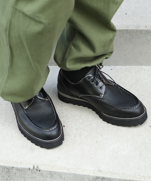 MAISON CLUB(メゾンクラブ)の「【MAISON CLUB】SHARK SOLE COMBINATION U-tip SHOES BY REMER CY シャークソールシューズ(ドレスシューズ・メンズ・ブラック/ブラック系その他2・L/LL/M/S)」の13枚目の写真