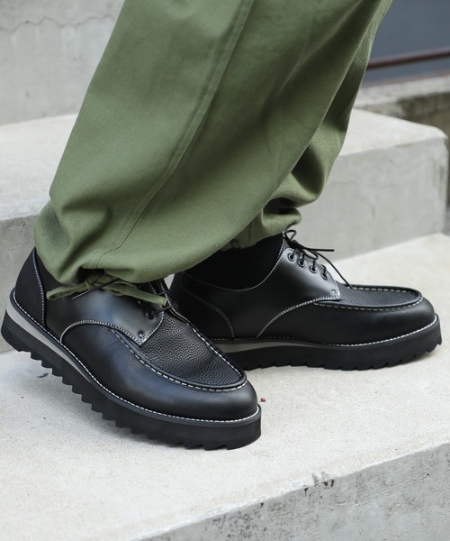 MAISON CLUB(メゾンクラブ)の「【MAISON CLUB】SHARK SOLE COMBINATION U-tip SHOES BY REMER CY シャークソールシューズ(ドレスシューズ・メンズ・ブラック/ブラック系その他2・L/LL/M/S)」の15枚目の写真