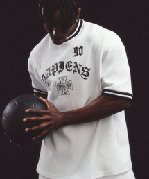 SAPIENS（サピエンス）の「Ninety Ringer Overfit Short Sleeve T-Shirt White（Tシャツ/カットソー）」
