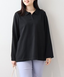 MB mint breeze（エムビーミントブリーズ）の「【L～5L 大きいサイズ】スキッパーニットポロ（ニット/セーター）」