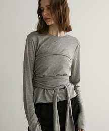 LOSCa（ロスカ）の「マルチウェイビスチェ/カットソーロンT（Tシャツ/カットソー）」