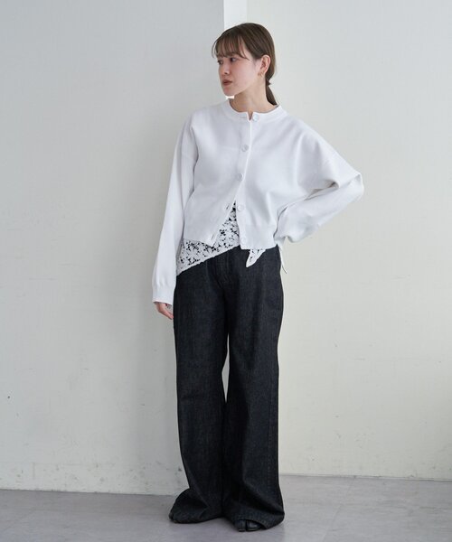 SHENERY（シーナリー）の「ソフトニットカーディガン（カーディガン/ボレロ・レディース・グレー/ピンク/ホワイト・FREE）」の5枚目の写真