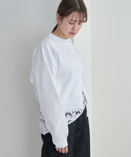 SHENERY（シーナリー）の「ソフトニットカーディガン（カーディガン/ボレロ・レディース・グレー/ピンク/ホワイト・FREE）」の9枚目の写真