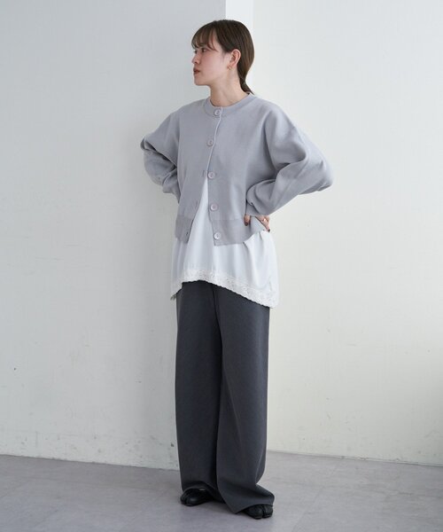 SHENERY（シーナリー）の「ソフトニットカーディガン（カーディガン/ボレロ・レディース・グレー/ピンク/ホワイト・FREE）」の11枚目の写真