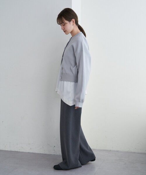 SHENERY（シーナリー）の「ソフトニットカーディガン（カーディガン/ボレロ・レディース・グレー/ピンク/ホワイト・FREE）」の12枚目の写真