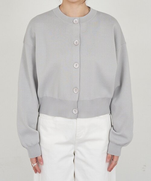 SHENERY（シーナリー）の「ソフトニットカーディガン（カーディガン/ボレロ・レディース・グレー/ピンク/ホワイト・FREE）」の18枚目の写真