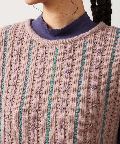 Escalera 刺繍ニットベスト（ニット/セーター）｜Jocomomola