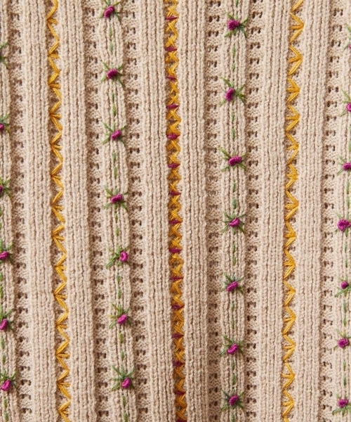 Escalera 刺繍ニットベスト（ニット/セーター）｜Jocomomola