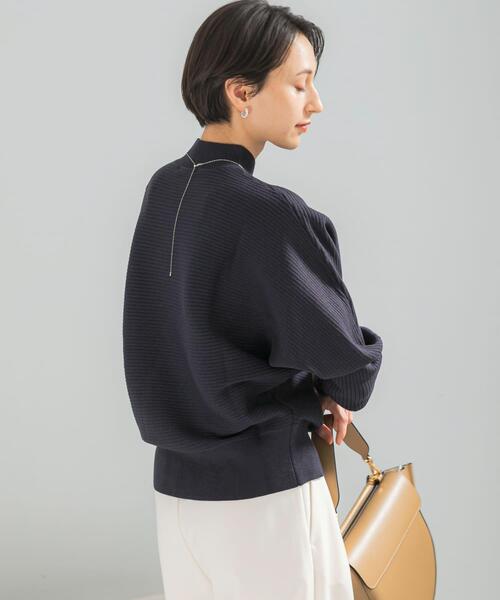 URBAN RESEARCH ROSSO WOMEN（アーバンリサーチ　ロッソ）の「ウォッシャブルアンチピリングドルマンニット（ニット/セーター・レディース・ネイビー/ブルー系その他/ブラウン/ベージュ系その他・FREE）」の12枚目の写真