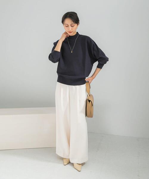 URBAN RESEARCH ROSSO WOMEN（アーバンリサーチ　ロッソ）の「ウォッシャブルアンチピリングドルマンニット（ニット/セーター・レディース・ネイビー/ブルー系その他/ブラウン/ベージュ系その他・FREE）」の11枚目の写真