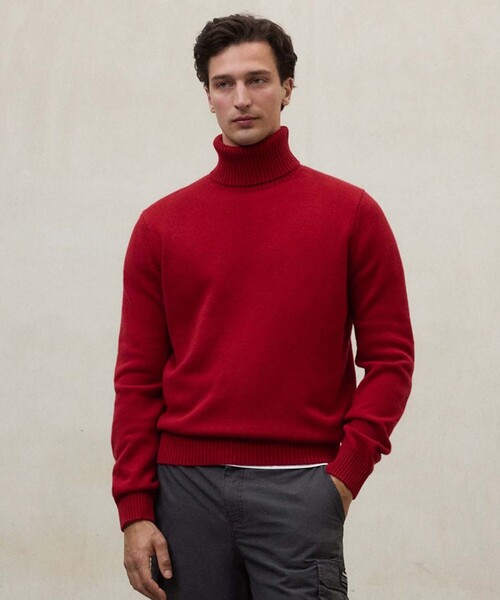 ECOALF（エコアルフ）の「BRUN タートルニット / BRUN KNIT MAN（ニット/セーター・メンズ・レッド系その他3/ダークブラウン・L/M）」の2枚目の写真