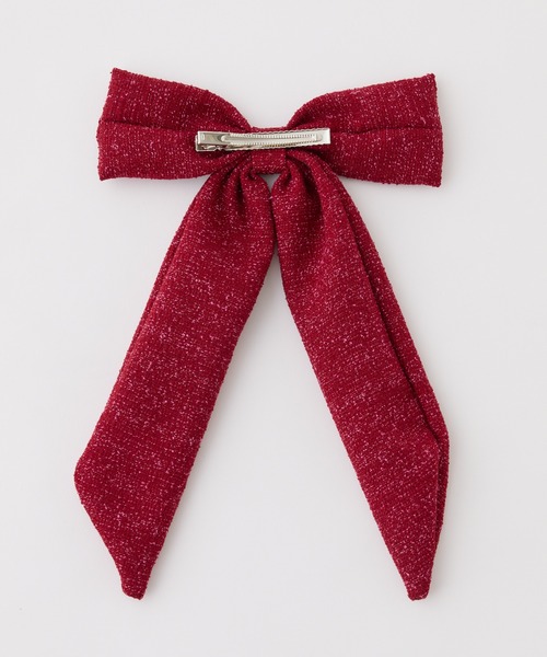 one after another NICE CLAUP（ワンアフターアナザーナイスクラップ）の「【Latini】リボンクリップ（バレッタ/ヘアクリップ・レディース・レッド/ホワイト×ブラック/ブラック/ブラック系その他・FREE）」の16枚目の写真