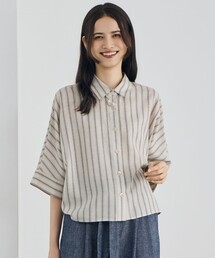 ナチュラルリネン シャツ