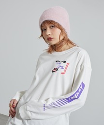 JORDAN BRAND（ジョーダンブランド）の「ジョーダン フライト ウィメンズ オーバーサイズド ロングスリーブ Tシャツ   Jordan Flight Women's Oversized Long-Sleeve T-Shirt IF0804-133 Sail（Tシャツ/カットソー）」