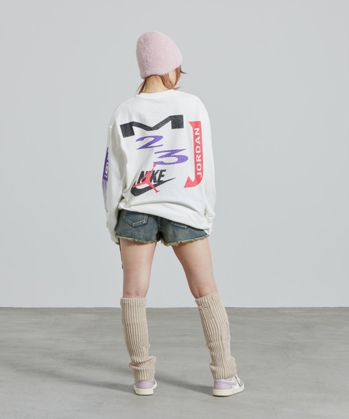 JORDAN BRAND(ジョーダンブランド)の「ジョーダン フライト ウィメンズ オーバーサイズド ロングスリーブ Tシャツ / Jordan Flight Women's Oversized Long-Sleeve T-Shirt IF0804-133 Sail(Tシャツ/カットソー・レディース・クリーム・S/L/XL/2XL/M/XS)」の7枚目の写真