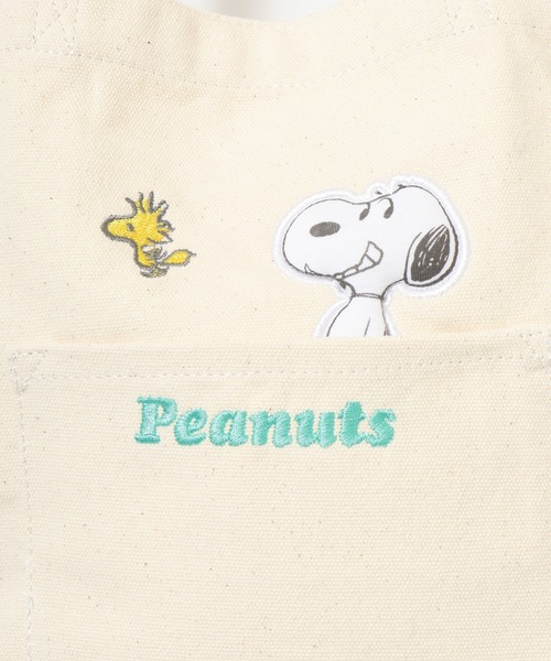 PEANUTS（ピーナッツ）の「SNOOPY スヌーピー ミニトートバッグ（トートバッグ・レディース・ネイビー/グリーン/アイボリー/アイボリー系・FREE）」の11枚目の写真