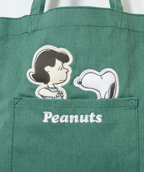 PEANUTS（ピーナッツ）の「SNOOPY スヌーピー ミニトートバッグ（トートバッグ・レディース・ネイビー/グリーン/アイボリー/アイボリー系・FREE）」の15枚目の写真