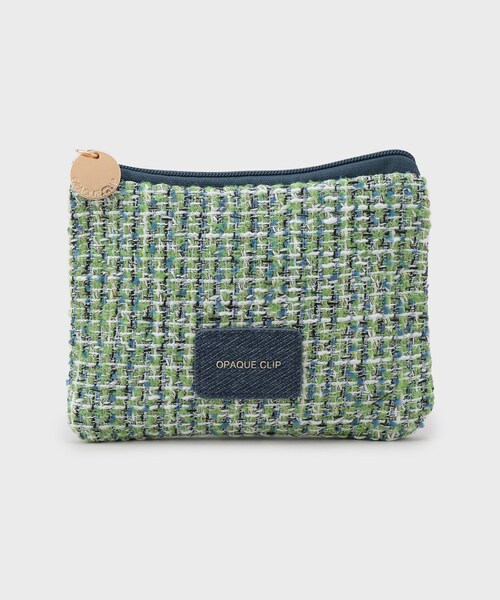 ツイードコンビスクエアポーチ（ポーチ）｜OPAQUE.CLIP（オペーク