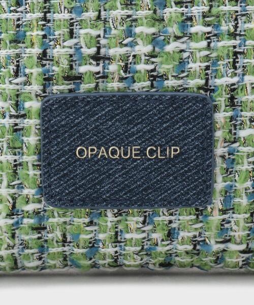 OPAQUE.CLIP(オペークドットクリップ)の「ツイードコンビスクエアポーチ(ポーチ・レディース・ブラック/グリーン/ピンク系・00)」の9枚目の写真