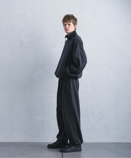 +phenix（プラスフェニックス）の「【WEB・直営店限定】+phenix(プラスフェニックス)FLEECE WIDE PANTS フリースワイドパンツ（その他パンツ・メンズ・チャコール/ブラック・M/XL/L）」の17枚目の写真
