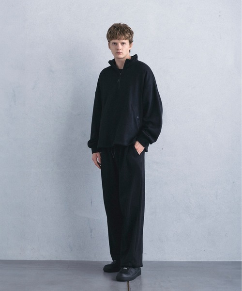 +phenix（プラスフェニックス）の「【WEB・直営店限定】+phenix(プラスフェニックス)FLEECE WIDE PANTS フリースワイドパンツ（その他パンツ・メンズ・チャコール/ブラック・M/XL/L）」の3枚目の写真