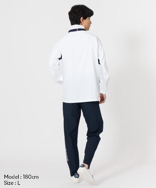 le coq sportif(ルコックスポルティフ)の「【はっ水/遮熱】サンスクリーンクロスジャケット(ナイロンジャケット・メンズ・ネイビー/ブラック/ホワイト/レッド・XXL/XL/L/M/S)」の10枚目の写真
