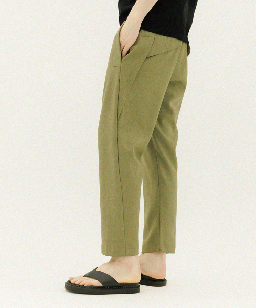 NUBINDA（ヌビンダ）の「リネンバルーンバギースラックス [カーキ]（その他パンツ・メンズ・その他・S/M/L）」の2枚目の写真