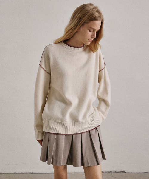 ARTID(アルティーダ)の「ウールプリーツスカート_BEIGE(スカート・レディース・ベージュ・S/M)」の4枚目の写真