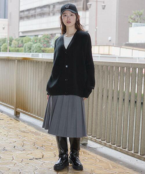 WEGO（ウィゴー）の「WEGO/【26年春夏新作】クロップドカーディガン（カーディガン/ボレロ・メンズ・オフホワイト/ブラック/ブルー系その他・MEDIUM/LARGE）」の12枚目の写真