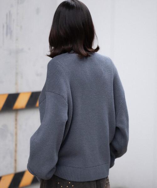 WEGO（ウィゴー）の「WEGO/【26年春夏新作】クロップドカーディガン（カーディガン/ボレロ・メンズ・オフホワイト/ブラック/ブルー系その他・MEDIUM/LARGE）」の18枚目の写真