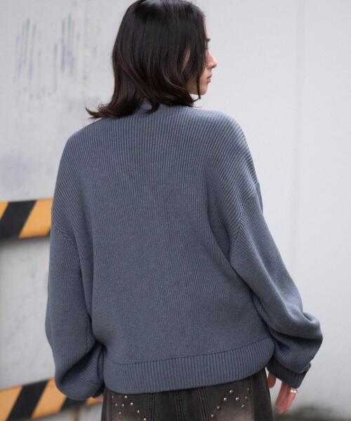 WEGO（ウィゴー）の「WEGO/【26年春夏新作】クロップドカーディガン（カーディガン/ボレロ・メンズ・オフホワイト/ブラック/ブルー系その他・MEDIUM/LARGE）」の19枚目の写真