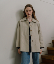 LAMINEZ（ラミネズ）の「ハーフトレンチコート - アイボリー（トレンチコート）」