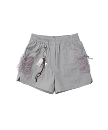 SIWEOL107（シウォル107）の「lace cargo pants (gray)（その他パンツ）」