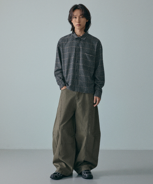 LXT（エルエックスティー）の「コットンカーブドウォッシングワイドパンツ[カーキ]（その他パンツ・レディース・その他・2XL/X-LARGE/LARGE/MEDIUM/SMALL）」の5枚目の写真