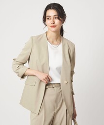 green label relaxing(�O���[�����[�x�������N�V���O)�́msize SHORT����n�T���t�[�� �m�[���y�� �W���P�b�g �X�g���b�` �ڐG�⊴ UV�J�b�g(�m�[�J���[�W���P�b�g)