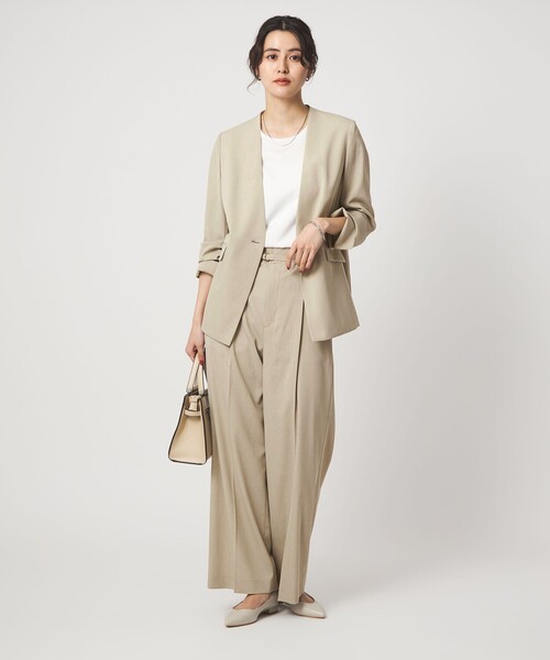 size SHORTあり］サラフール ノーラペル ジャケット ストレッチ 接触冷