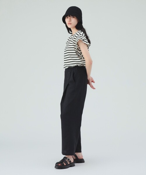 BEAMS HEART(ビームスハート)の「マリン タック ワイド パンツ(その他パンツ・レディース・ホワイト系その他5/ブラウン/チャコールグレー・FREE)」の17枚目の写真