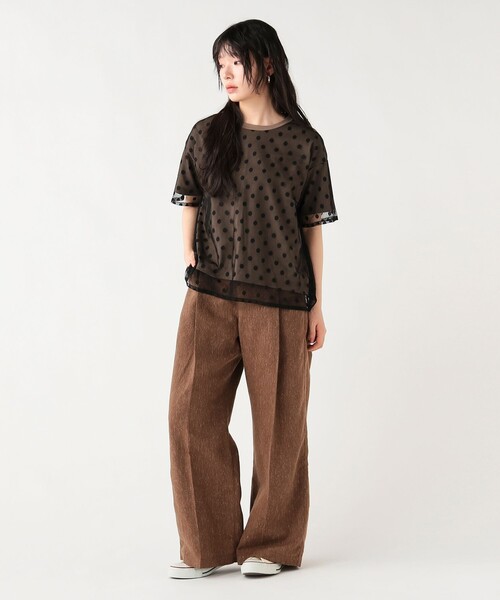 BEAMS HEART(ビームスハート)の「マリン タック ワイド パンツ(その他パンツ・レディース・ホワイト系その他5/ブラウン/チャコールグレー・FREE)」の20枚目の写真