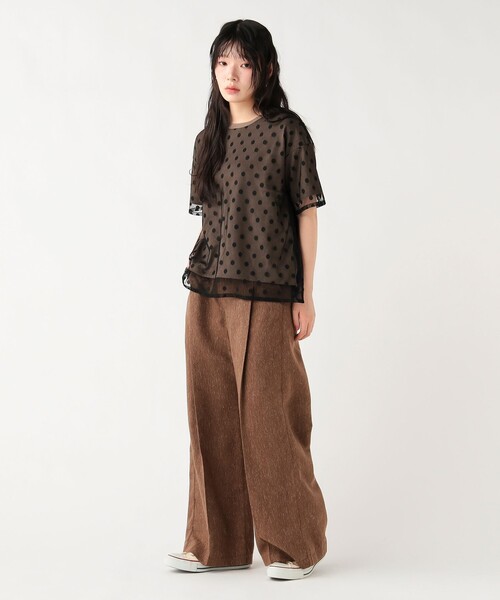BEAMS HEART(ビームスハート)の「マリン タック ワイド パンツ(その他パンツ・レディース・ホワイト系その他5/ブラウン/チャコールグレー・FREE)」の21枚目の写真