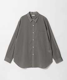 Steven Alan＞ ガーメントダイ ポプリン レギュラーカラー シャツ
