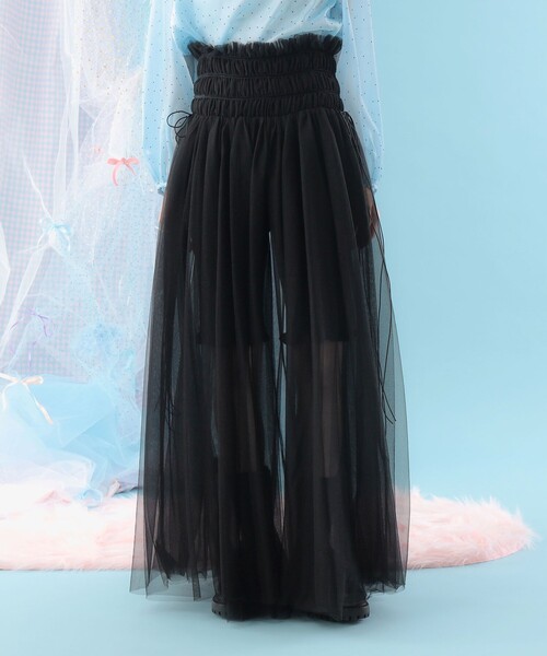 CAROLINA GLASER（カロリナ グレイサー）の「ハイウエスト チュール ロングスカート（スカート・レディース・ピンク/ブラック・SMALL/MEDIUM）」の9枚目の写真