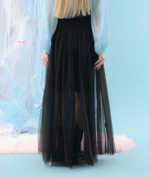 CAROLINA GLASER（カロリナ グレイサー）の「ハイウエスト チュール ロングスカート（スカート・レディース・ピンク/ブラック・SMALL/MEDIUM）」の11枚目の写真