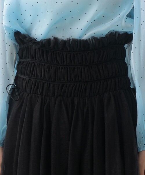 CAROLINA GLASER（カロリナ グレイサー）の「ハイウエスト チュール ロングスカート（スカート・レディース・ピンク/ブラック・SMALL/MEDIUM）」の16枚目の写真