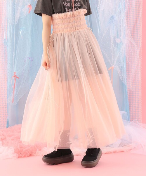 CAROLINA GLASER（カロリナ グレイサー）の「ハイウエスト チュール ロングスカート（スカート・レディース・ピンク/ブラック・SMALL/MEDIUM）」の22枚目の写真