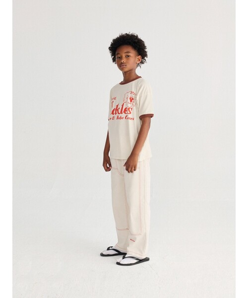 BOBO CHOSES（ボボショーズ）の「BOBO CHOSES / キッズ Pickles The Dog Tシャツ 2026SS（2～9才）（Tシャツ/カットソー・キッズ・ホワイト系その他5・2-3Y/4-5Y/6-7y/8-9y）」の4枚目の写真