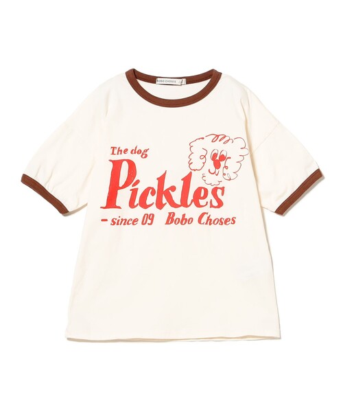 BOBO CHOSES（ボボショーズ）の「BOBO CHOSES / キッズ Pickles The Dog Tシャツ 2026SS（2～9才）（Tシャツ/カットソー・キッズ・ホワイト系その他5・2-3Y/4-5Y/6-7y/8-9y）」の5枚目の写真